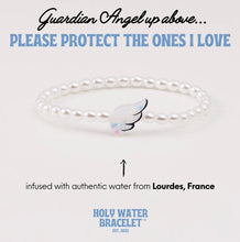 Load image into Gallery viewer, HOLY WATER GUARDIAN ANGEL BRACELET IN CRYSTAL PEARL
