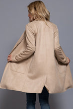 Load image into Gallery viewer, Long Sleeve Faux Suede Jacket
