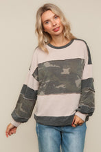 Load image into Gallery viewer, Camouflage Knit Top