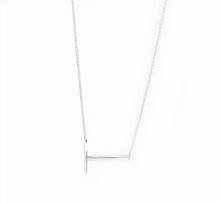 Load image into Gallery viewer, SIDEWAYS INITIAL NECKLACE