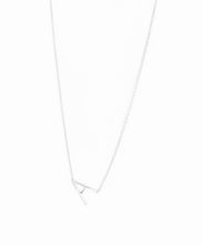 Load image into Gallery viewer, SIDEWAYS INITIAL NECKLACE