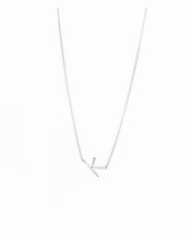 Load image into Gallery viewer, SIDEWAYS INITIAL NECKLACE