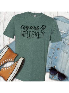 CIGARS & WHISKEY TEE SHIRT