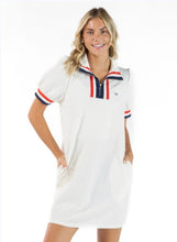 Load image into Gallery viewer, Short Sleeve Americana Zip Dress
