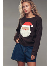 Load image into Gallery viewer, Santa Face Holiday Sweater

