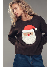 Load image into Gallery viewer, Santa Face Holiday Sweater
