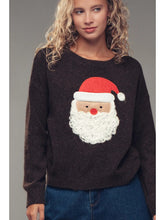 Load image into Gallery viewer, Santa Face Holiday Sweater
