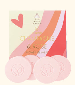 CHAMPAGNE & ROSE SHOWER STEAMERS