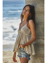 Load image into Gallery viewer, V-Neck Ruffle Spaghetti Strap Blouse
