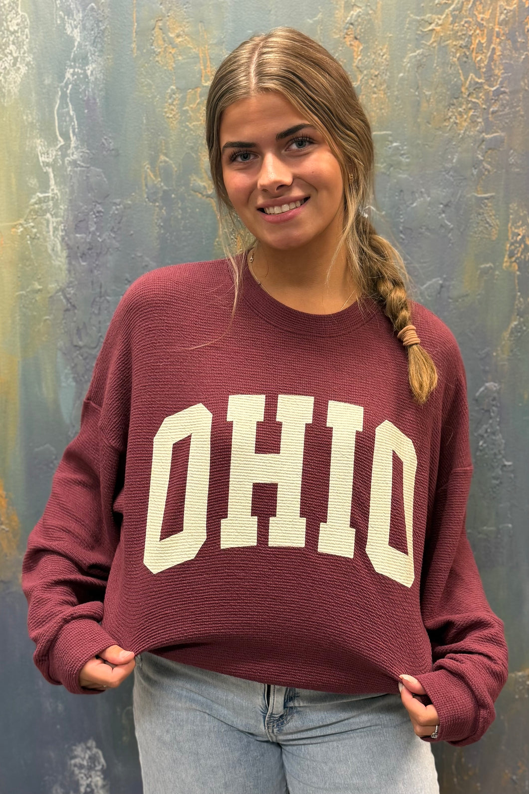 Burgundy Ohio Sweater