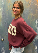 Load image into Gallery viewer, Burgundy Ohio Sweater
