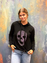 Load image into Gallery viewer, Rhinestone Skull Hoodie
