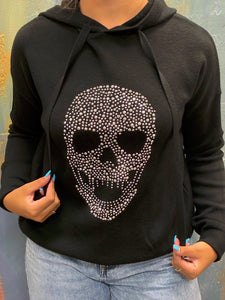 Rhinestone Skull Hoodie