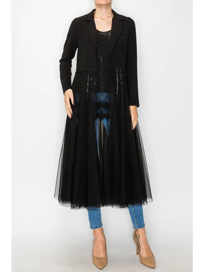 LONG MESH BLAZER