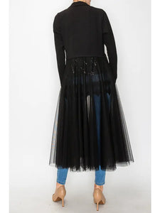 LONG MESH BLAZER