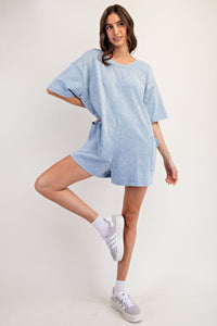 OPEN BACK SHORT SLEEVE ROMPER