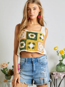 CROCHET MULTICOLOR TOP