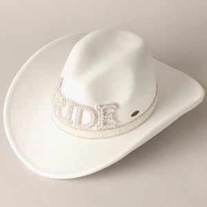 BRIDE PEARL COWBOY HAT
