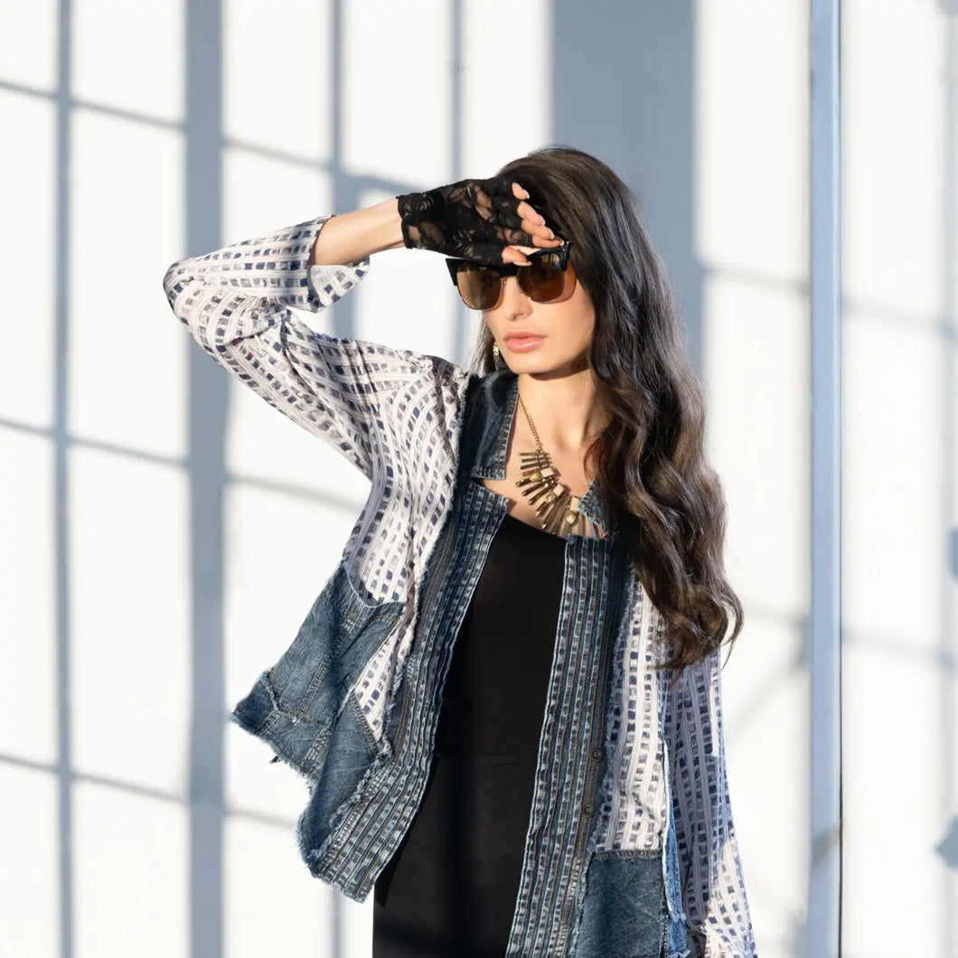 PRINTED DENIM JACKET