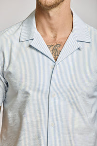 SEERSUCKER CAMP COLLARED SHIRT