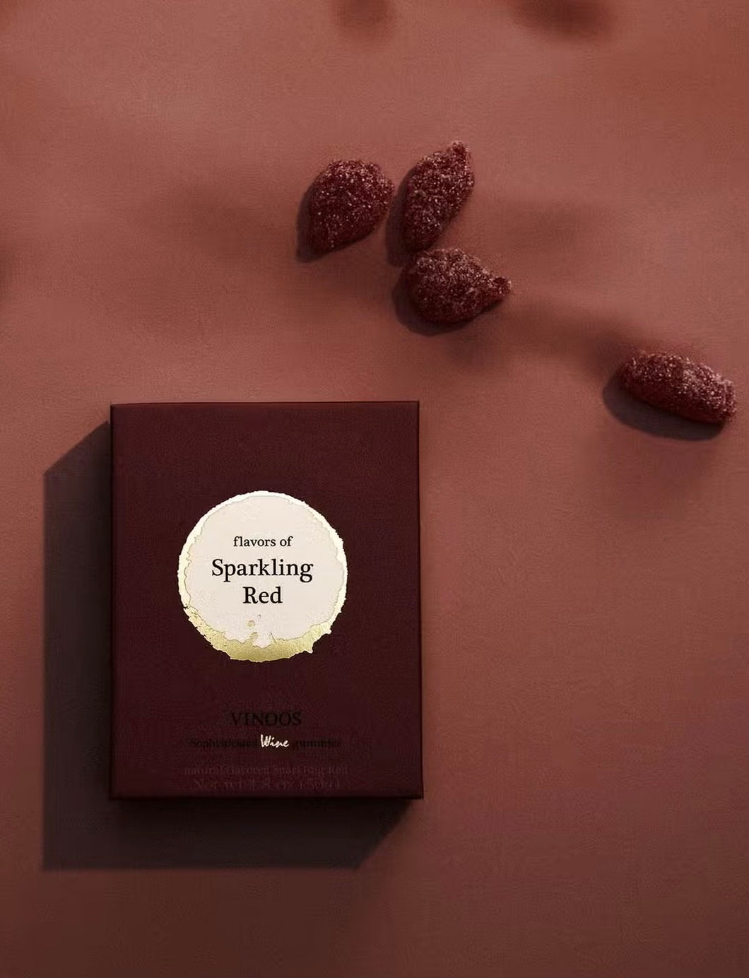 SPARKLING RED NONALCOHOLIC WINE GUMMIES