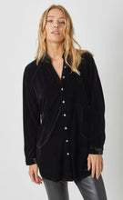 Load image into Gallery viewer, RAGLAN SLEEVE VELOUR BUTTON DOWN
