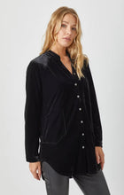 Load image into Gallery viewer, RAGLAN SLEEVE VELOUR BUTTON DOWN
