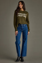 Load image into Gallery viewer, Olive Whiskey Weather Sweater
