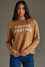 Load image into Gallery viewer, Light Brown Coffee Weather Sweater
