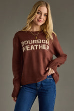 Load image into Gallery viewer, Brown Bourbon Weather Sweater
