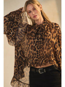 Leopard Print Blouse