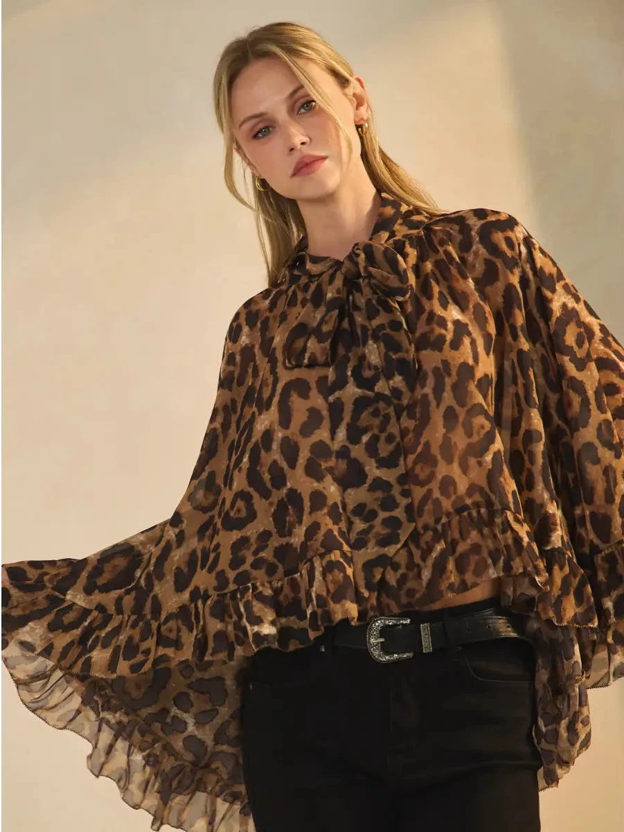 Leopard Print Blouse