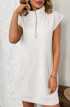 Load image into Gallery viewer, Collar Zip Pocket Dress
