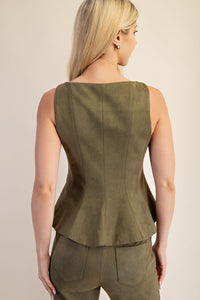 Sleeveless Fitted Top