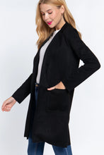 Load image into Gallery viewer, Long Sleeve Faux Suede Jacket

