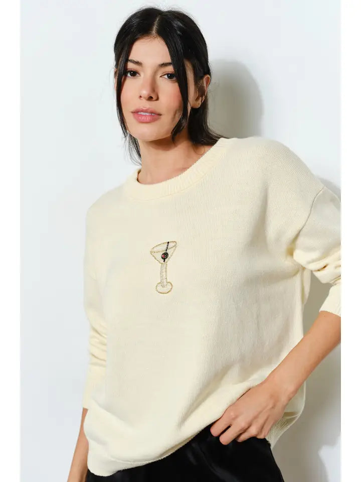 Martini Bead Sweater