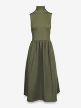 Load image into Gallery viewer, Sleeveless Mock Neck Midi Dress

