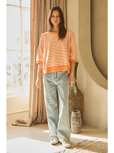 Striped Knit Top