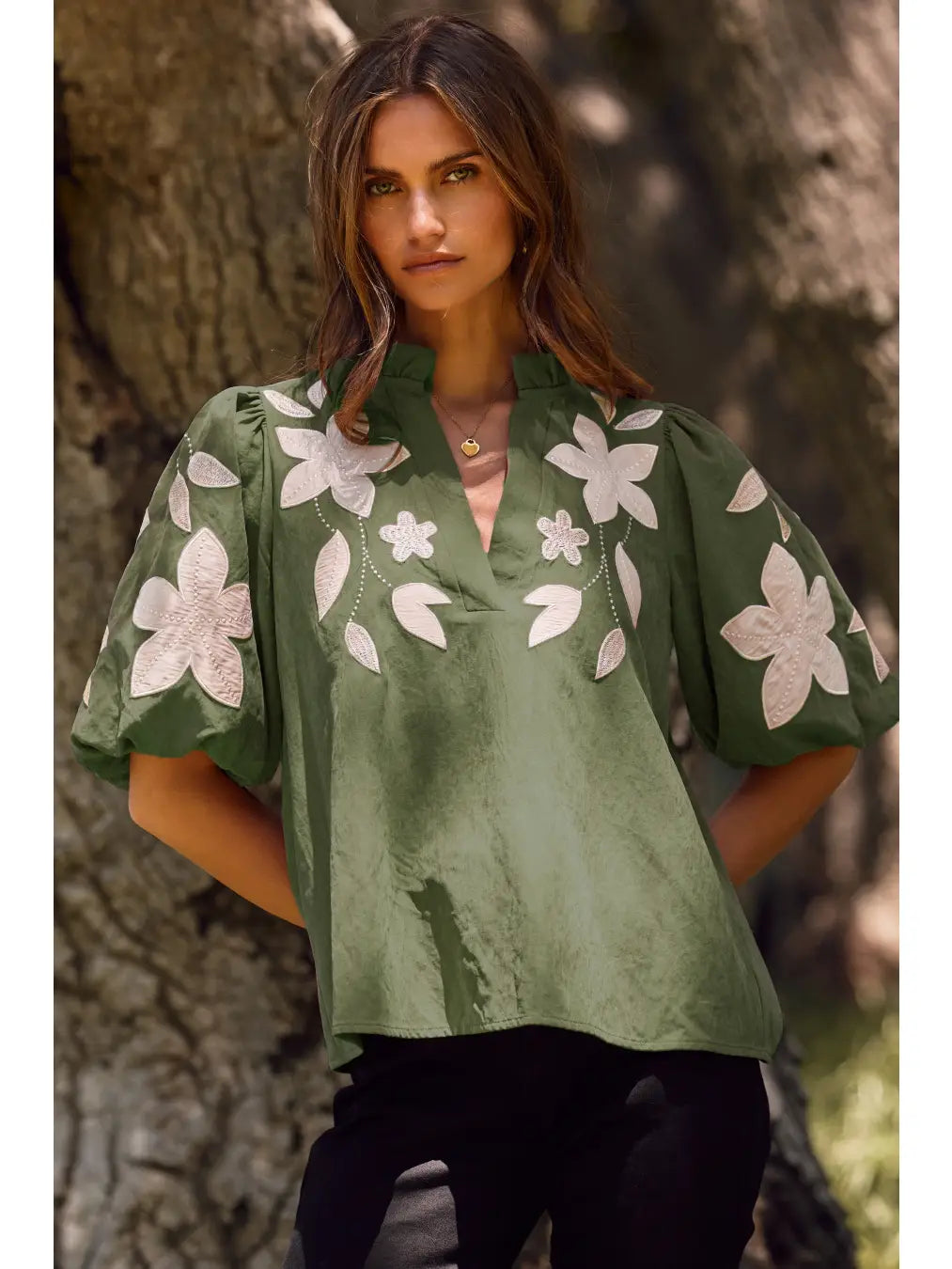 Washed Suede Top