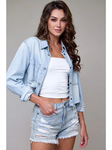 CROPPED JEAN JACKET
