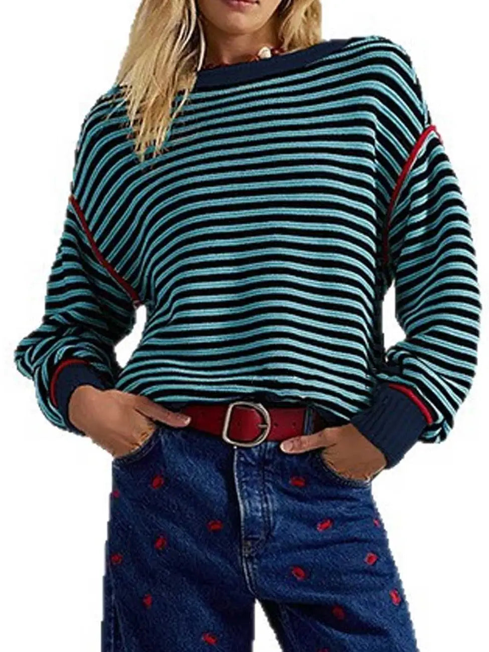 Striped Long Sleeve Sweater