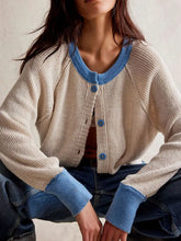 Load image into Gallery viewer, Contrast Color Cardigan
