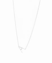 Load image into Gallery viewer, SIDEWAYS INITIAL NECKLACE
