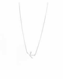 SIDEWAYS INITIAL NECKLACE